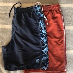 Mens Swim Trunks-2 pair  Never worn